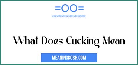 what does cucking mean